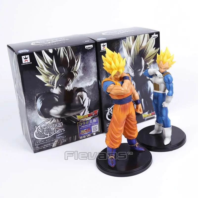 Dragon Ball Z Разрешение солдат Vol.1 Сын Gokou/Vol.2 Вегета ПВХ фигура Коллекционная модель игрушки