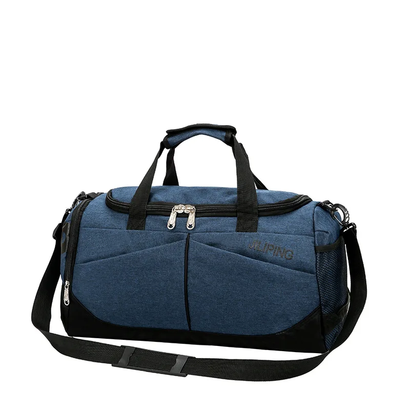 Досуг большие вместительные багажные сумки мужские и женские спортивные сумки на плечо складной багаж сумки для переноски - Цвет: Dark Blue
