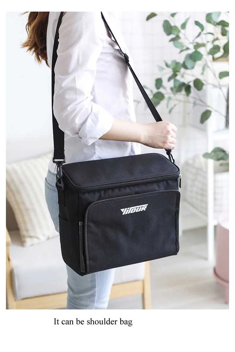Оксфордская изолированная сумка для обедов Tote, переносная дорожная сумка для мужчин и женщин, для взрослых, горячая холодная еда, термоохладитель для автомобиля
