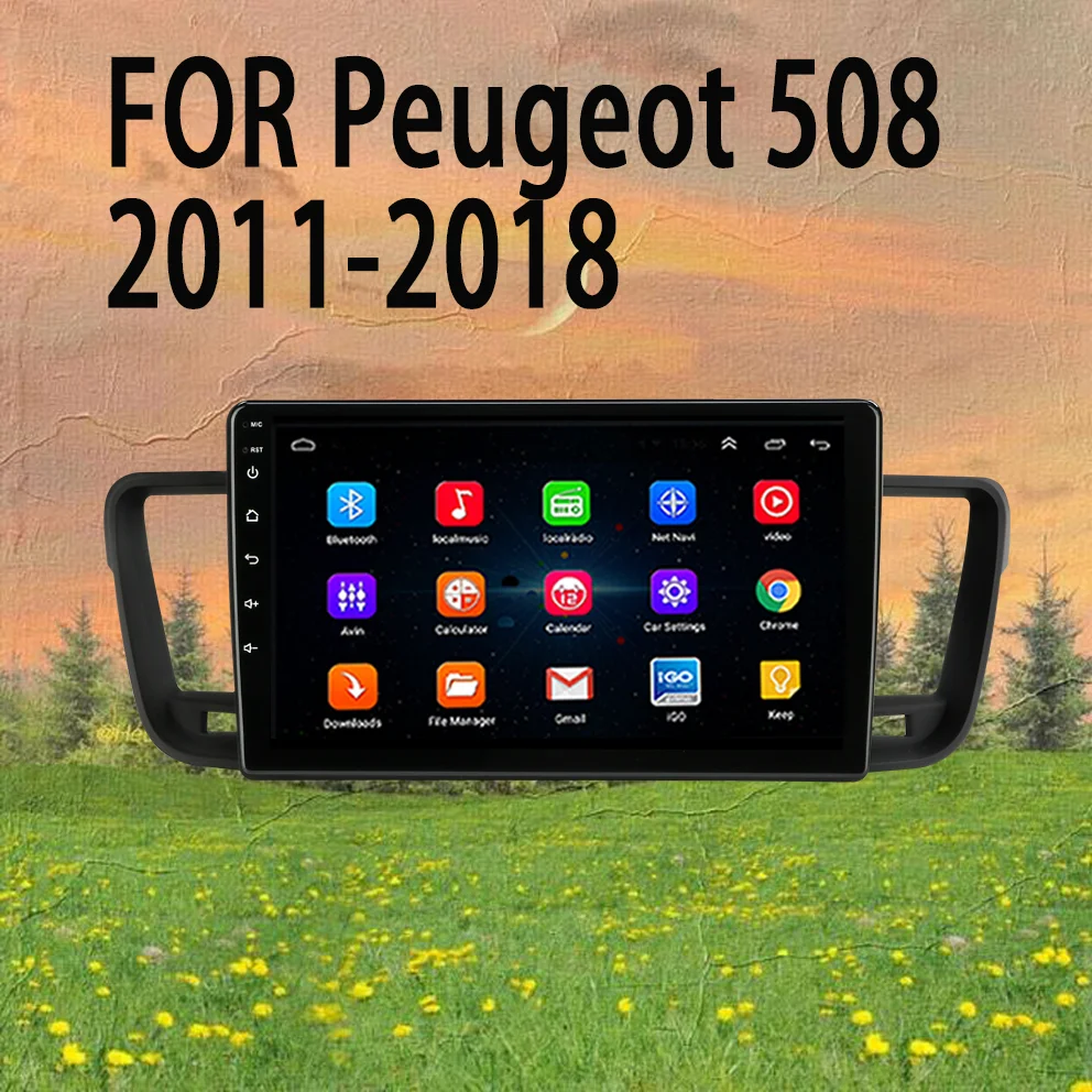 4G WIFI GPRS 2.5 Din multimedia video DVD player Android 10 navigation stereo car radio for Peugeot 508 2011-2018 | Автомобили и