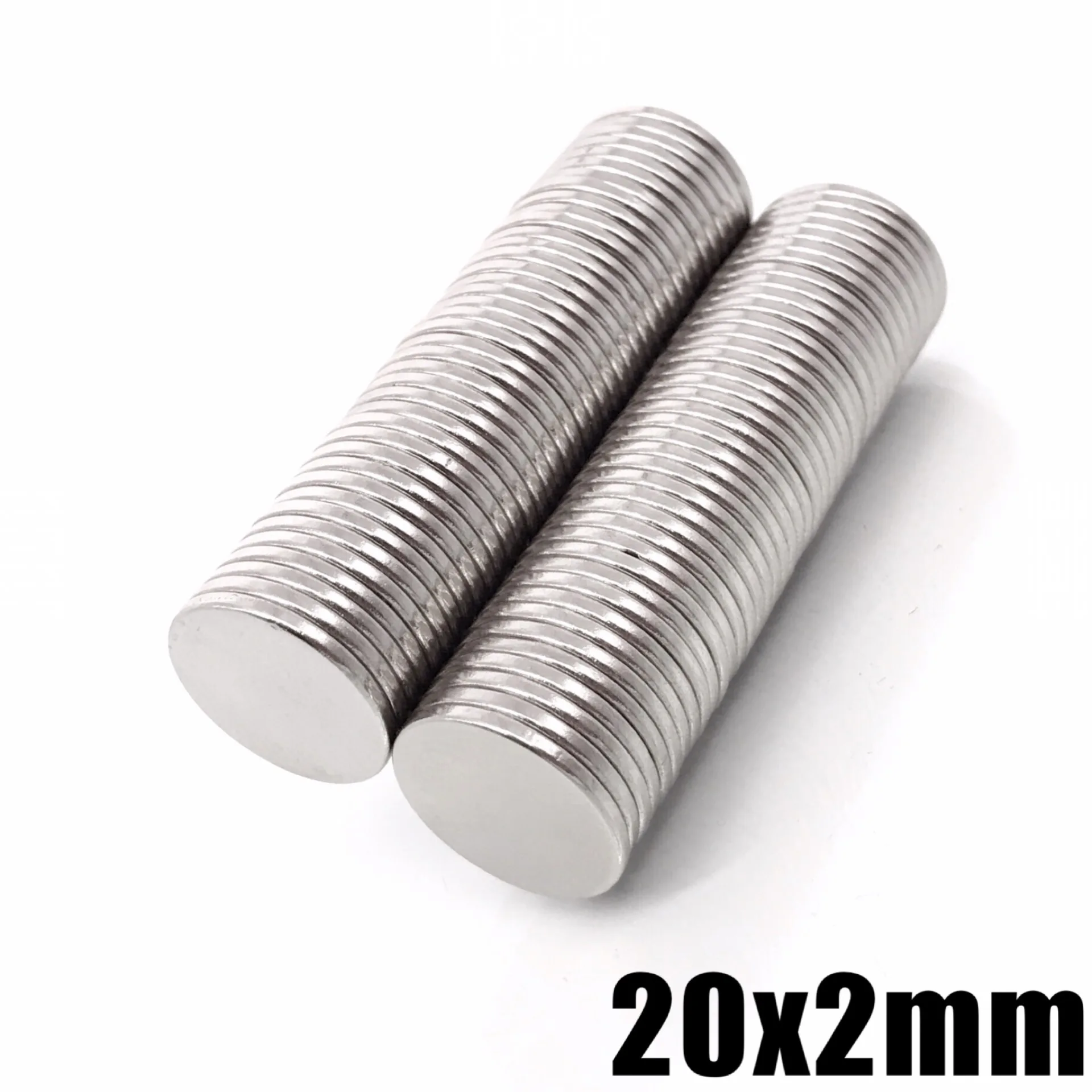 5/10/20/50/100/200 Pz 20X2 Magneti A Disco Al Neodimio Ndfeb Rotondi Super Potenti E Potenti 20X2Mm Diametro N35 Magnete In Terre Rare 20*2