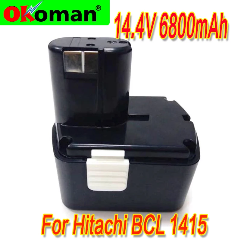 Аккумуляторная батарея для электроинструмента Hitachi 14 4 V 6800mAh Ni MH DS14DVF3 EB1414S EB1412S EB1414