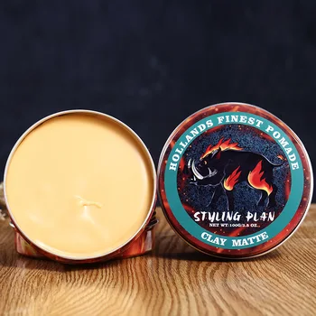 

Hair Styling Clay Natural Matte Pomade Hair Mud Wax For Men Long Lasting Strong Hold Styling Gel Mens Hair Products Edge Control