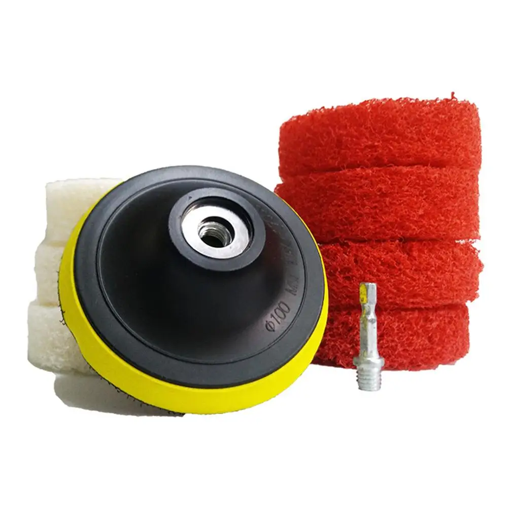 

Power Scrubber Drill Plate Brushes Cleaning Sofa Bathroom Tile Grout Waxing Kit New clean bathtub grout bathroom surface