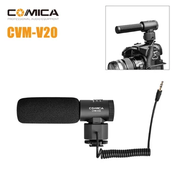 

Comica CVM-V20 Condenser Shotgun Video Mic Interview Mic Wind Muff for Canon Nikon Sony Fuji Lumix Camera mic fuji condensador