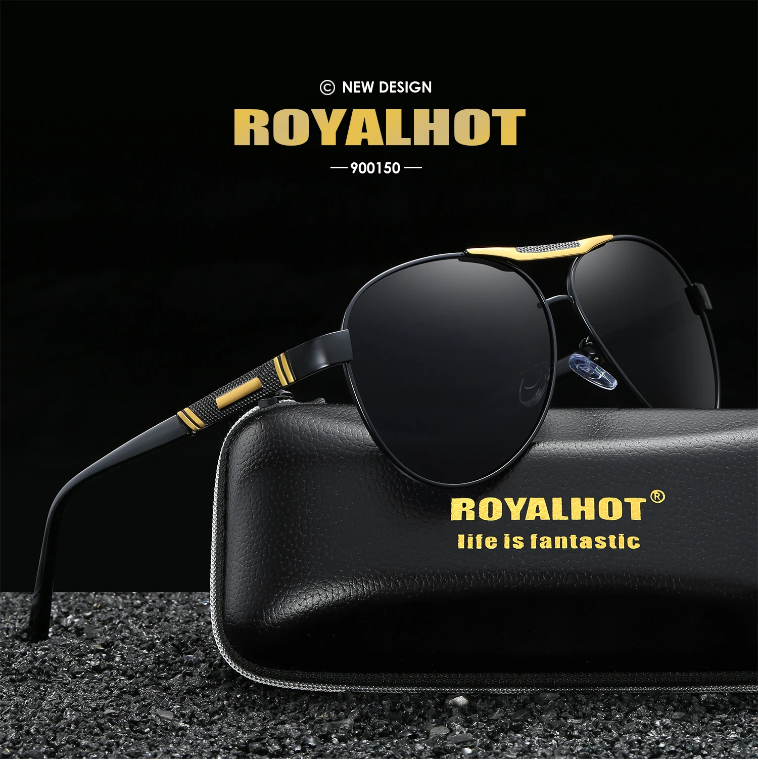 RoyalHot, мужские, Wo, поляризационные, сплав, крутые, овальная оправа, солнцезащитные очки, для вождения, солнцезащитные очки, оттенки, Oculos masculino, мужские, 900150