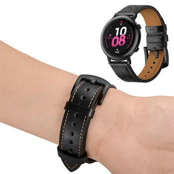 

Leather Replacement Watch Band Wristband Strap For Huawei GT 2 Smart Watch 42MM Leather Interchangeable Strap