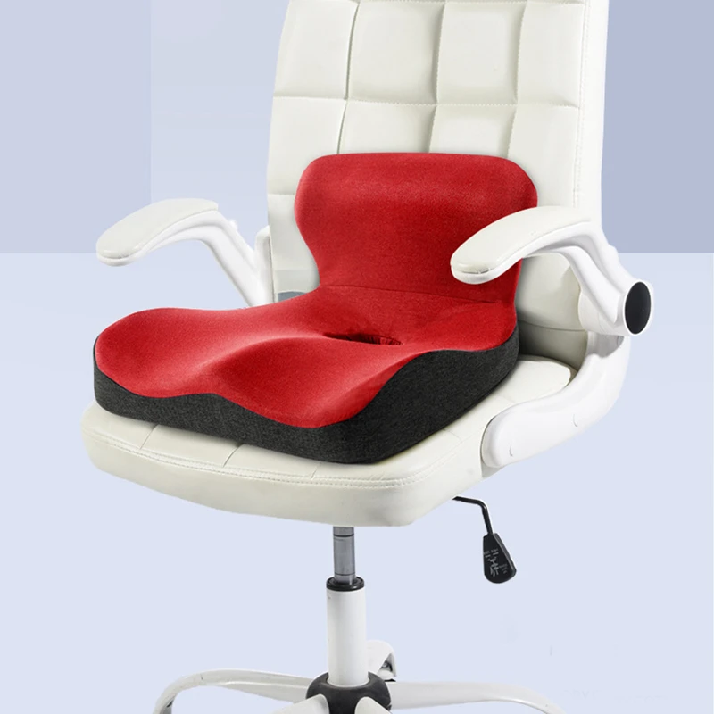 "L" Shape Memory Foam Orthopedic Cushion Comfort  Ergonomic Design Back Coccyx Pillow for Car Seat Office Chair Pain Relief