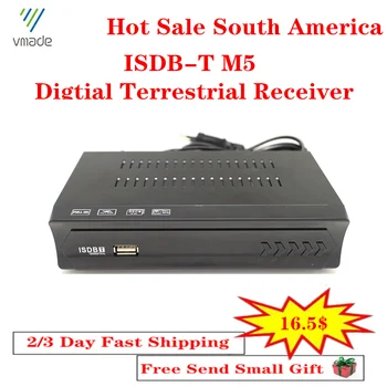 

Vmade Hot Sale Brazil Chile Peru Digital Terrestrial ISDB-T TV Tuner Receiver Set-Top Box Fully HD 1080P H.264 USB Decoder