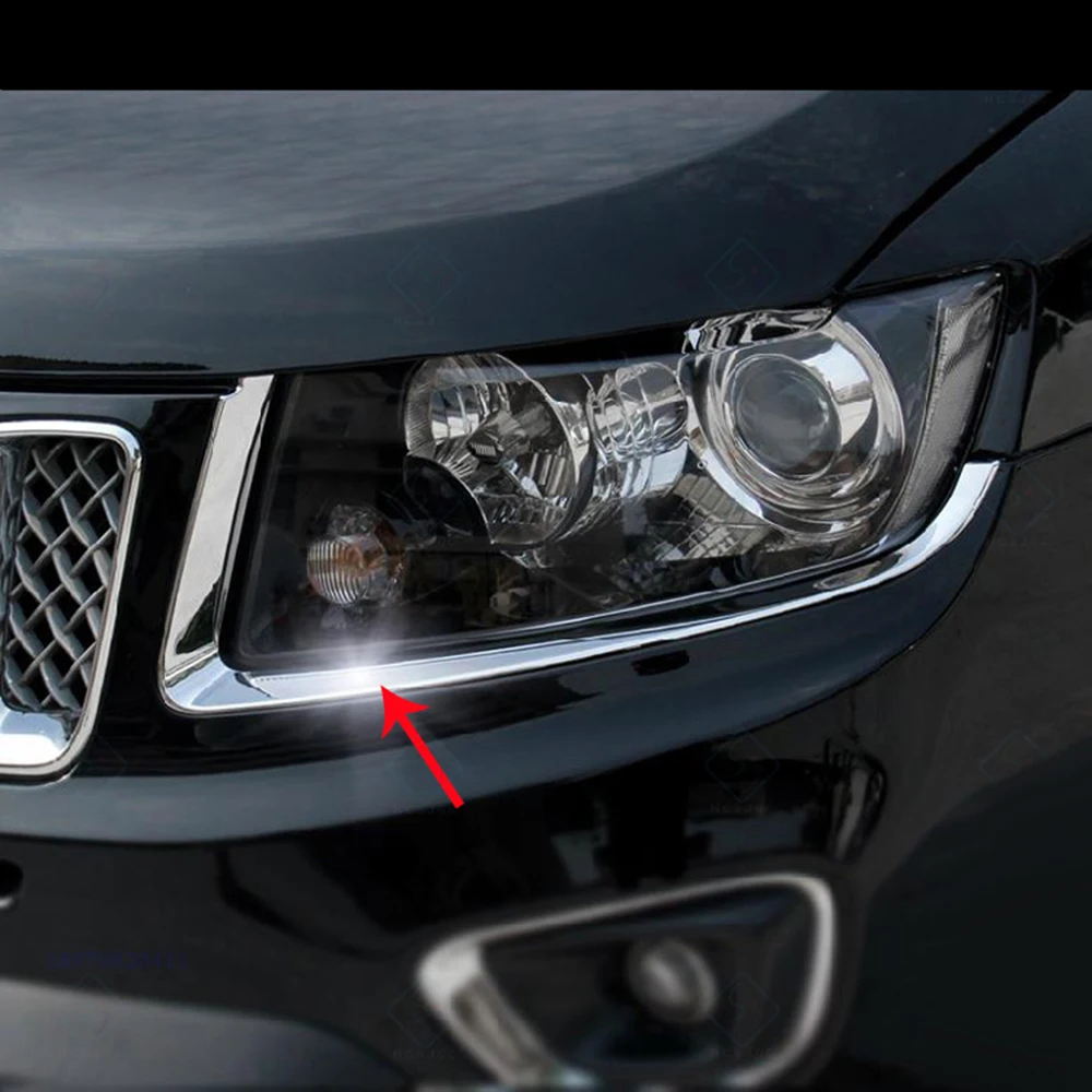 Для Jeep Compass 2011 2012 2013 фары автомобиля прозрачные линзы автомобильный брелок крышка
