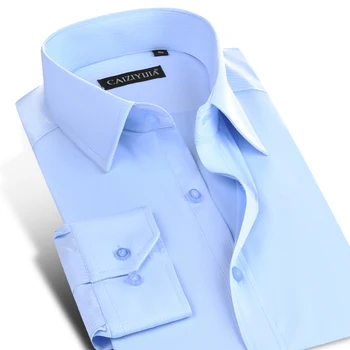 

Men's Long Sleeve Striped Basic Dress Shirts Male Formal Business Standard-fit Button Up Work Office Tops Twill Thin Shirt