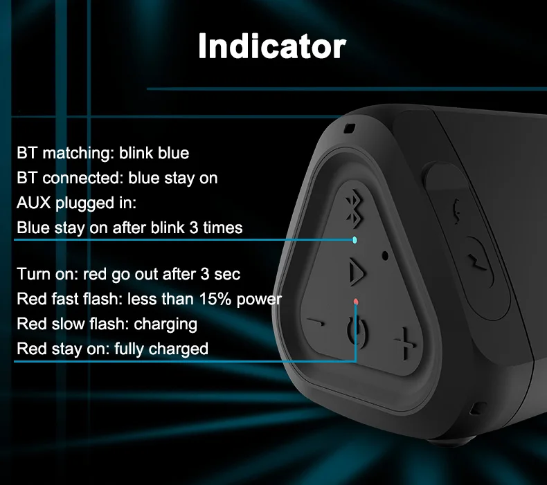 OontZ Angle 3 Bluetooth Portable Speaker, Louder Volume, Crystal Clear Stereo Sound, Rich Bass, IPX5 Splashproof, Rainproof