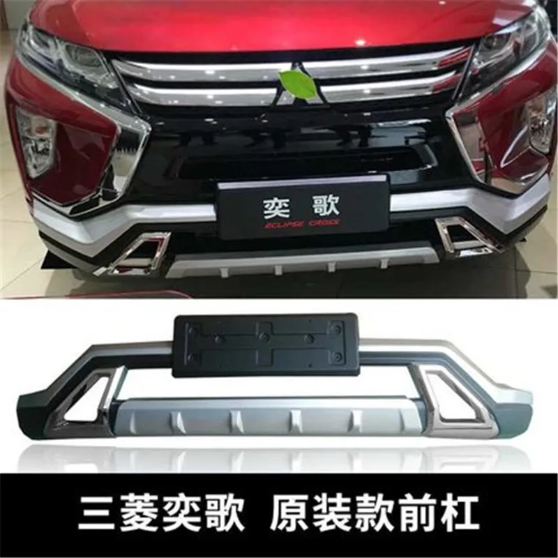 Автомобильный Стайлинг для Mitsubishi Eclipse Cross Высокое качество пластик ABS Хром Передний Задний бампер накладка - Цвет: 1