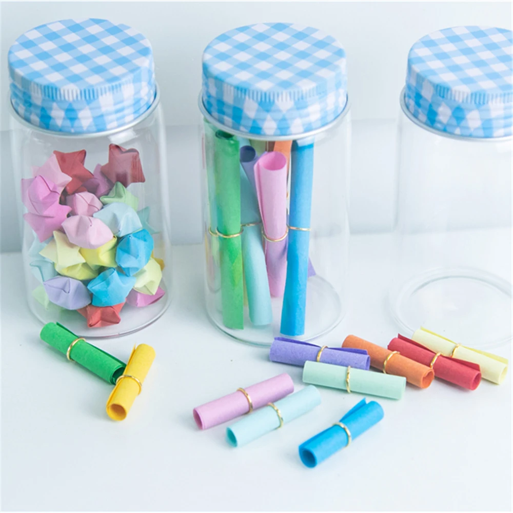 100 мл флакон из прозрачного стекла с синим Алюминий крышкой оригинальность