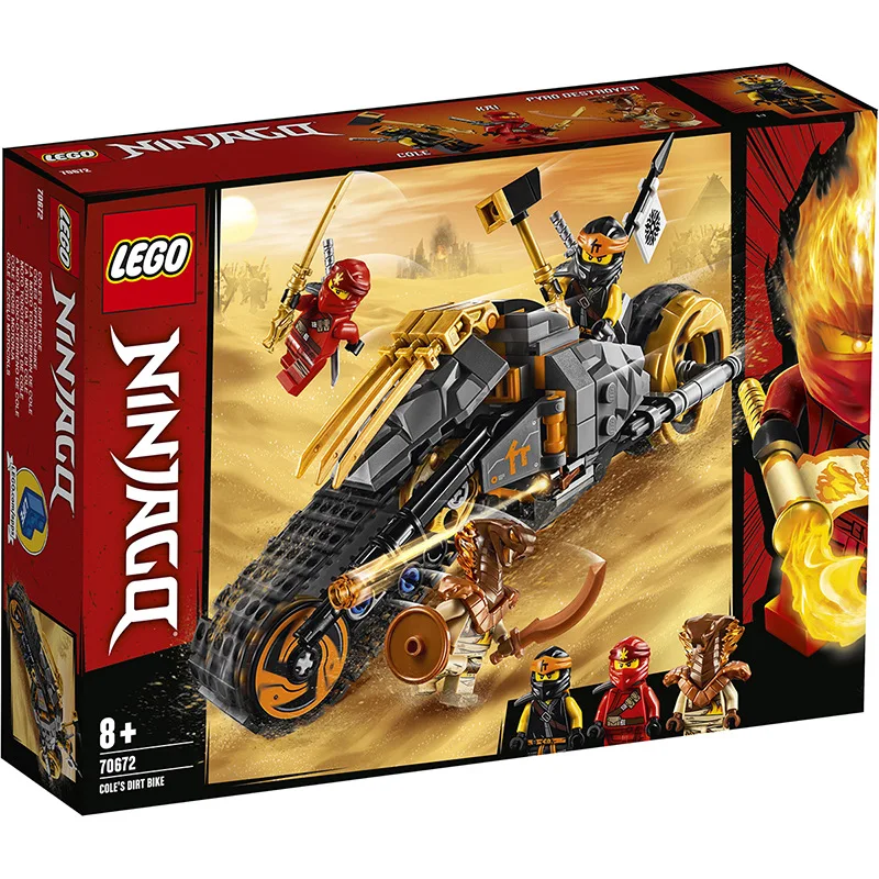 

June New Products LEGO Phantom Ninja Series 70672-Kings Off-road Tank Boy Assembled Building Blocks Lego Toy