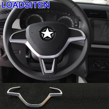

Car Decorative Automovil Control System Outlet Steering Wheel Air Conditioner Interior Accessory Protecter 18 19 FOR Skoda Rapid