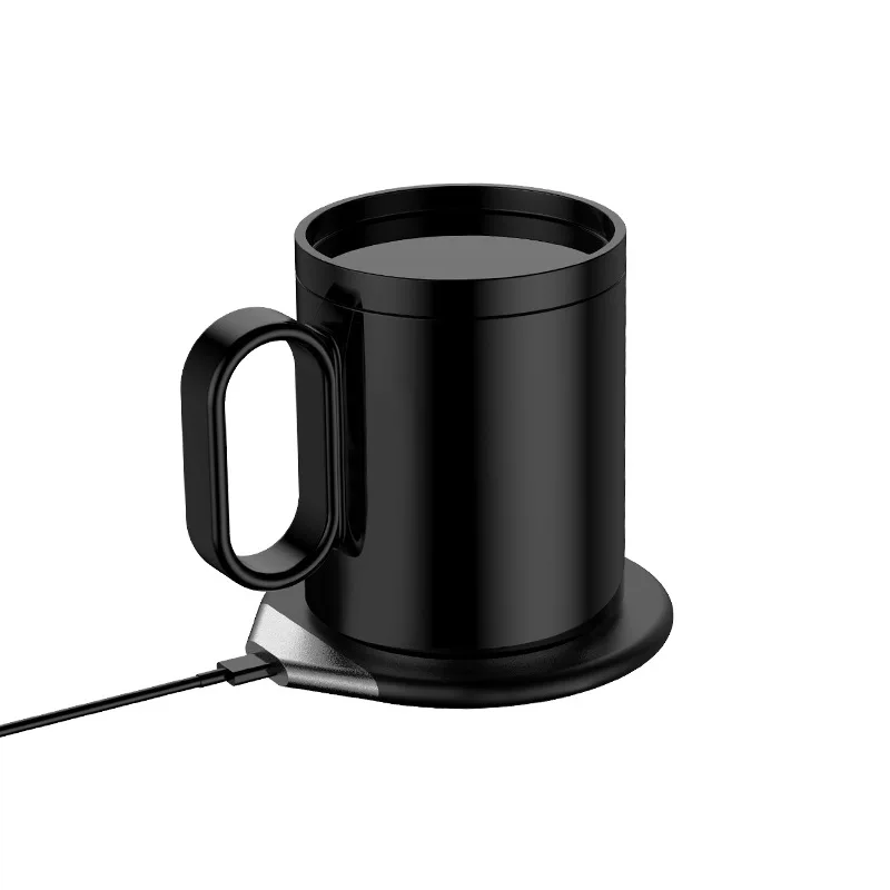 US $32.63 New Wireless Charging 55 Degree Constant Temperature Coaster Intelligent Heating Wireless Charger Coaster