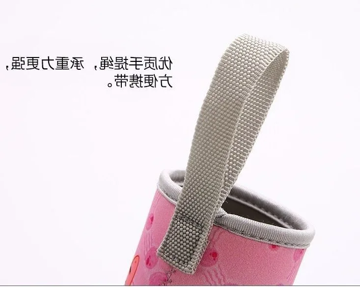 

Drink Water Mini Pink Women's Korean-style Cute Cup Set Protective Case Fresh Insulated Cup Cup Bag BOY'S Elasticity