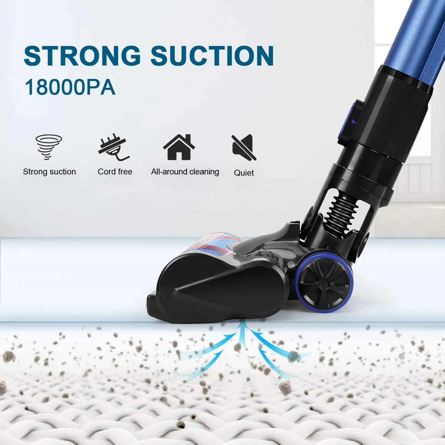 Handheld Cordless Wireless Vacuum AI OLED Display 24000Pa floor Carpet