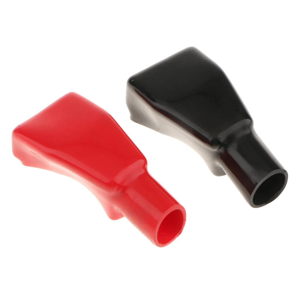 2 шт. красный и черный ПВХ пластик клемма Батареи Изоляционные Защитные Крышки