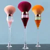 Luxury Wine Glass Make up Brush Soft Nail Art Cleaning Dust Brush Manicure Tool Cosmetic Blush Powder Facial Brush 1