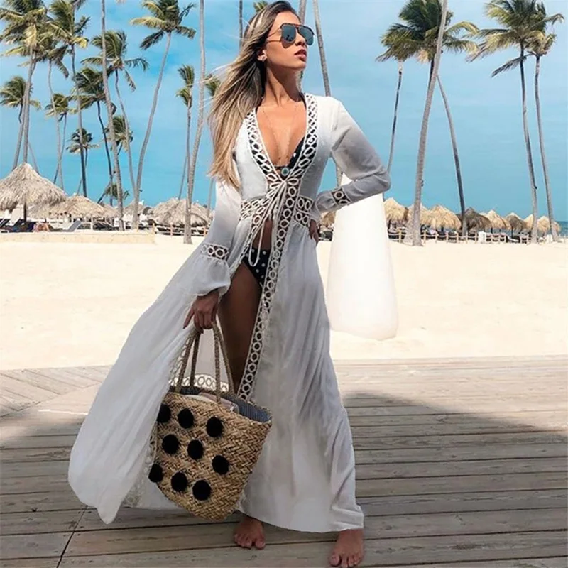 

2020 Fashion Bohemian Printed Cover-ups Sexy Summer Beach Dress Tunic Women Beachwear Swimsuit Cover Up Bikini Wraps Sarongs New