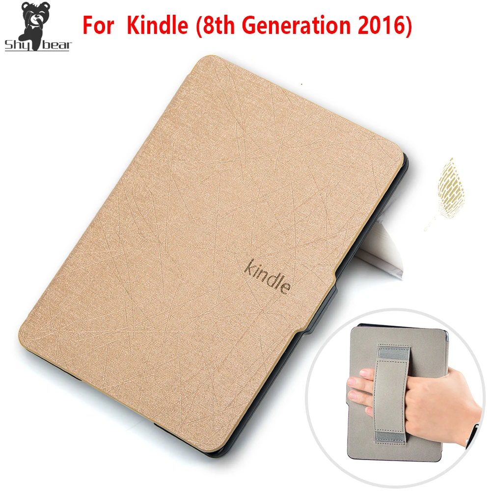 

Folio cover case for amazon Kindle 8th Generation ereader magnetic PU leather smart cover for kindle 2016 8th generation capa