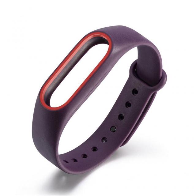 Soft Silicone For Xiaomi Mi Band 2 Replacement Sport Silicone Strap Wristband Bracelet Two-Tone Replacement Strap 23