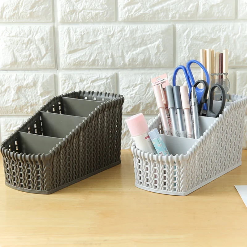 

Desktop Sundries Storage Box Makeup Organizer For Cosmetic Make Up Brush Storage Case Home Office Bathroom Storage Box
