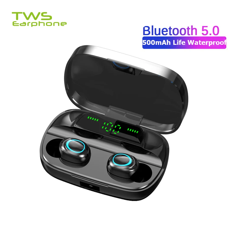 TWSearphone S11 беспроводные 3500 мАч наушники с зарядным устройством Bluetooth 5 0 со