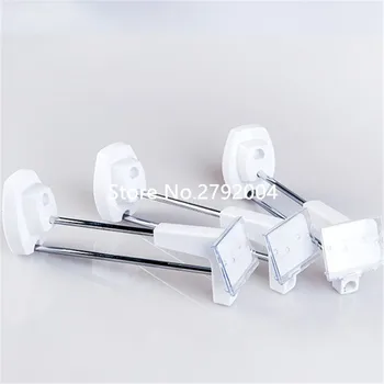 

(50 pcs/pack ) white color 150mm length Display Security Hook Stop Lock/ Slat Wall Security Hooks