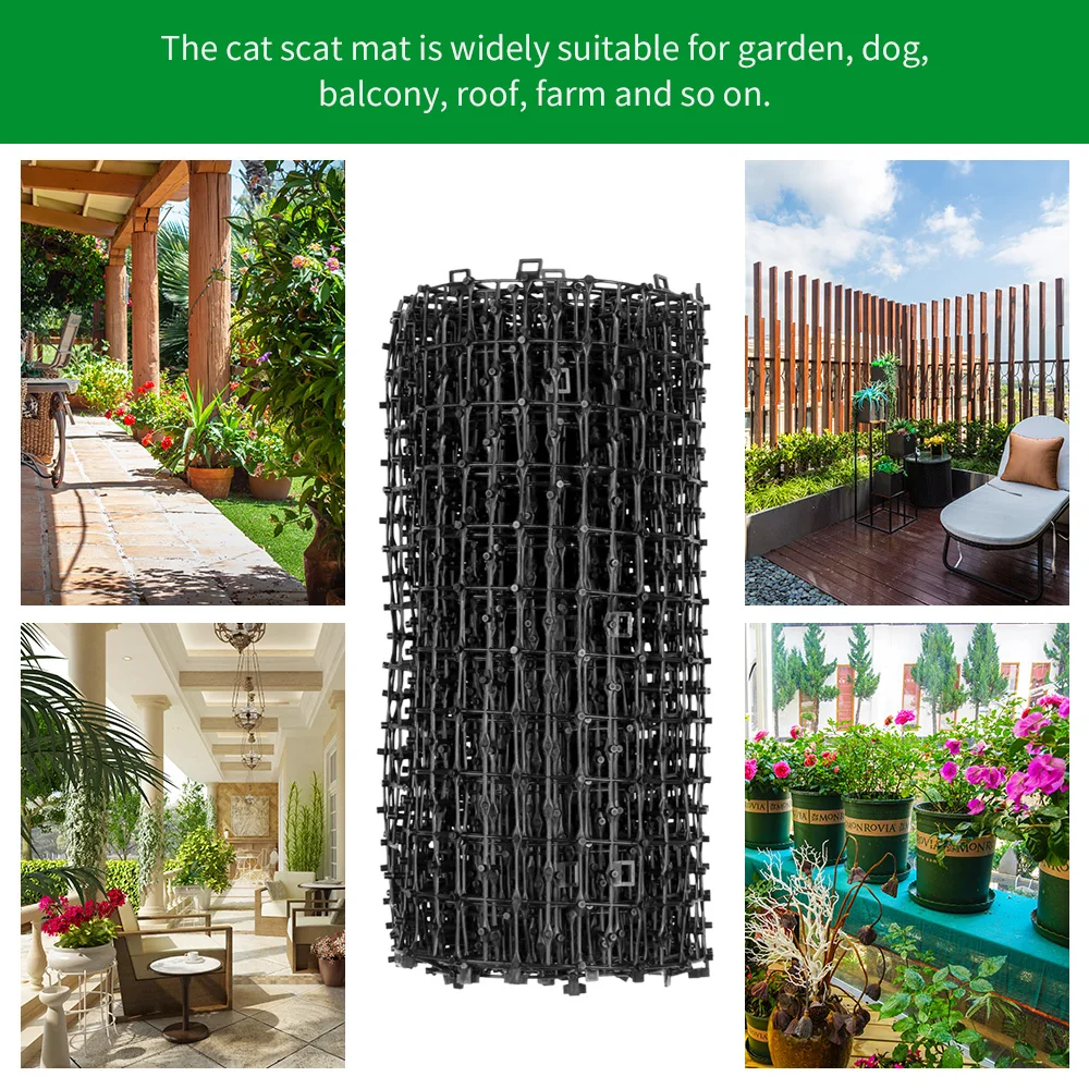 Новый горячий зеленый садоводческий пластиковый анти-черный PP Кот шип кошка собака комаров пластмассовый коврик для кошек и собак