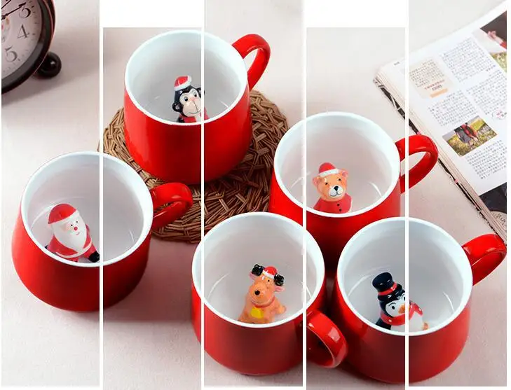 Кофейная Кружка Рождественский подарок керамическая детская мультяшная кофейная чайная чашка с молоком 400 мл Кружки Стакан