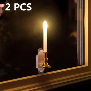 

HiMISS Solar LED Candle Light Solar Powered Candles Flameless Lamp outdoor/indoor Window decoration Wedding Party Decor Light