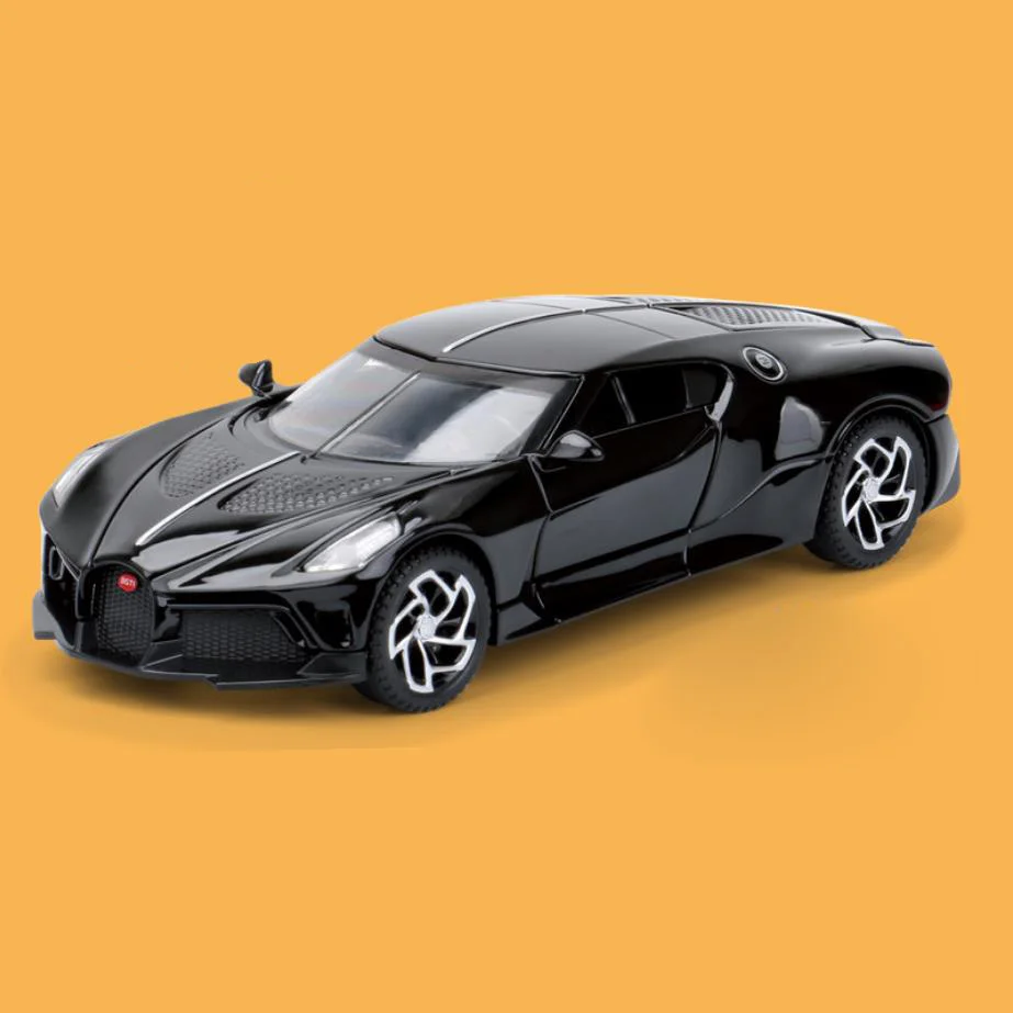 Лидер продаж 1:32 Масштаб колеса Bugattis La Voiture Noire суперспортивная металлическая