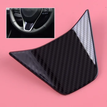 

CITALL ABS Carbon Fiber Texture Car Steering Wheel Trim Cover Decal Frame Sticker Fit For Toyota Corolla Hatchback 2019