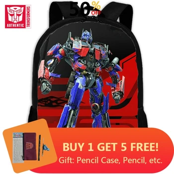 

TRANSFORMERS 2019 Children Backpack Kids 3D Cartoon Anime Kindergarten Backpack Fashion Large Capacity Children School Backpack