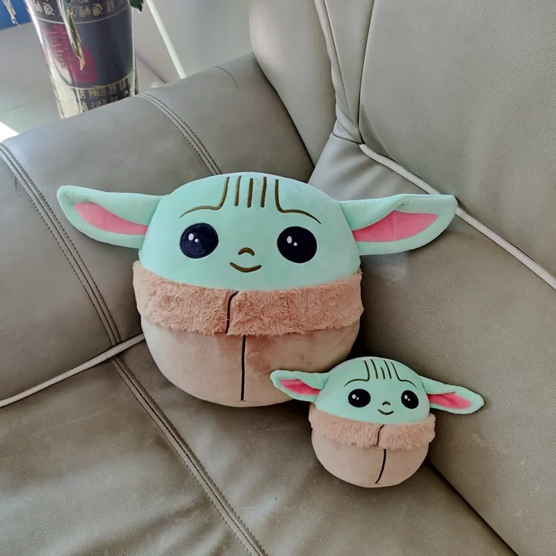 С принтом Звездные войны Детские йода Подушка Чехол Peluche Мандалорское плюшевые