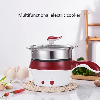

Electric Multi Cooker Frying Pan Grill Pot Mini Rice Cooker Steamer Egg Steamer Soup Heater Pot Frying Pan H