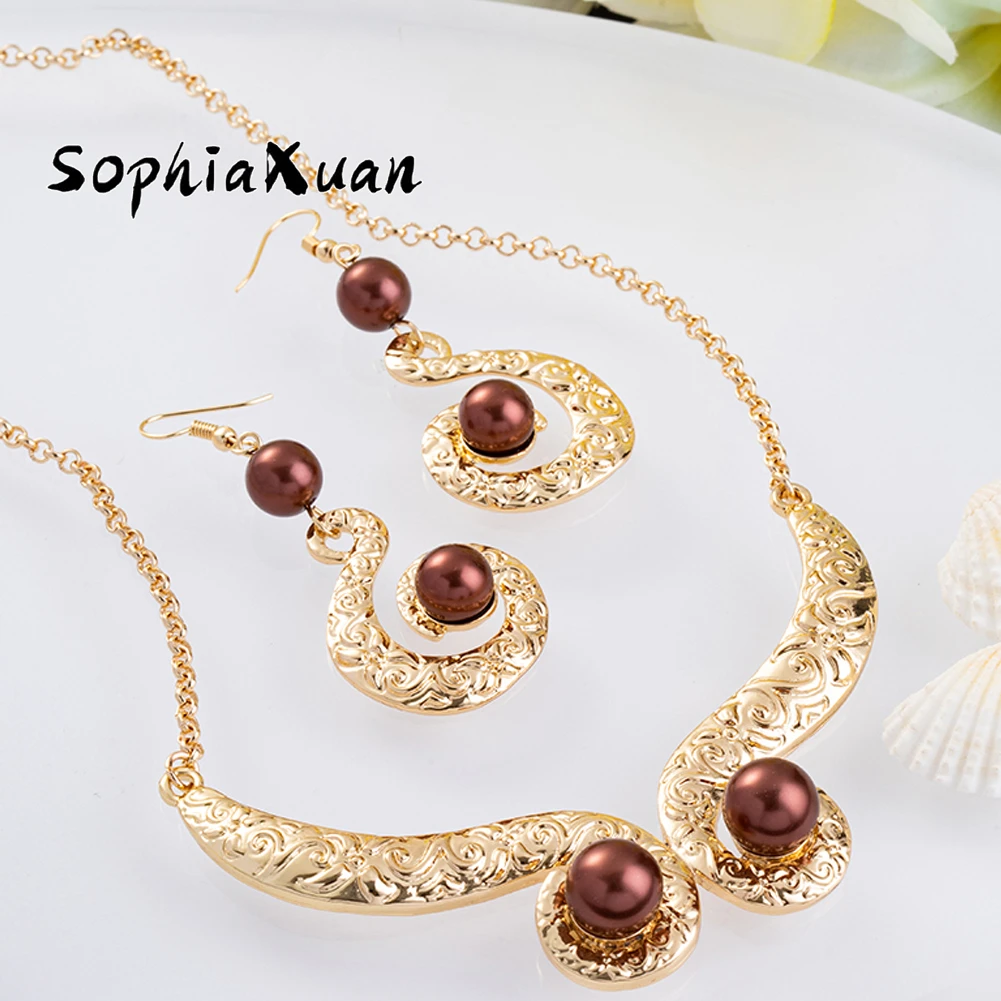 Pendants Earrings Necklace Set | Hawaiian Jewelry Necklace Gold - Fashion  Jewelry - Aliexpress