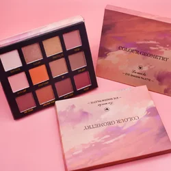 Powder Makeup Eyeshadow Palette Blush Sequins Glitte Bright EyeShadows Highlighter Shimmer Matte Pigment Female Korean Cosmetics