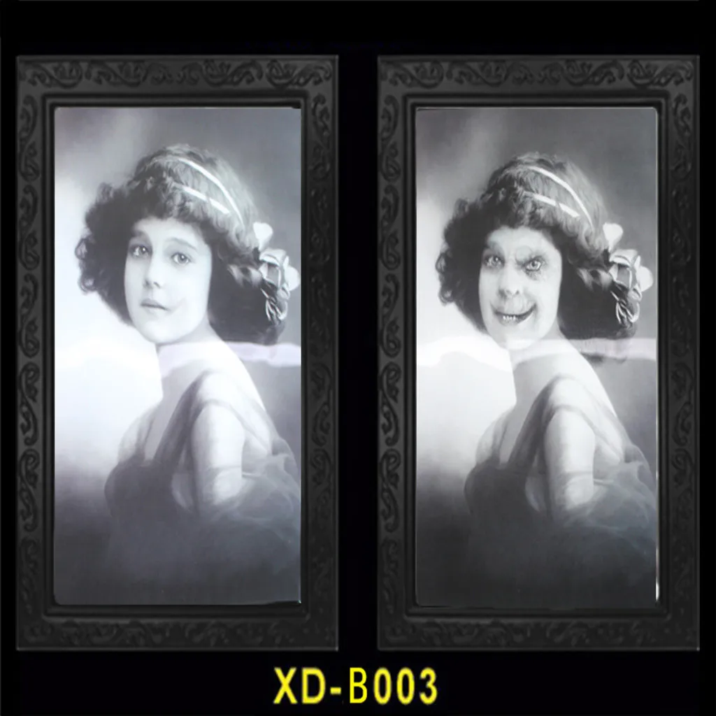 Фоторамка ужасов линзовая 3D меняющая лицо страшные портреты привидениями жуткий
