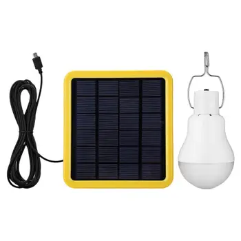 

LED Portable Solar Home Bright Bulb Solar Powered Light Rechargeable Bulb Charged Solar Energy Lamp Outdoor Lighting