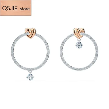 

2020 Fashion Accessories SWA New LIFELONG HEART Pierced Earrings Heart-Shaped Decoration Ladies Jingdong Romantic Gift Engagemen