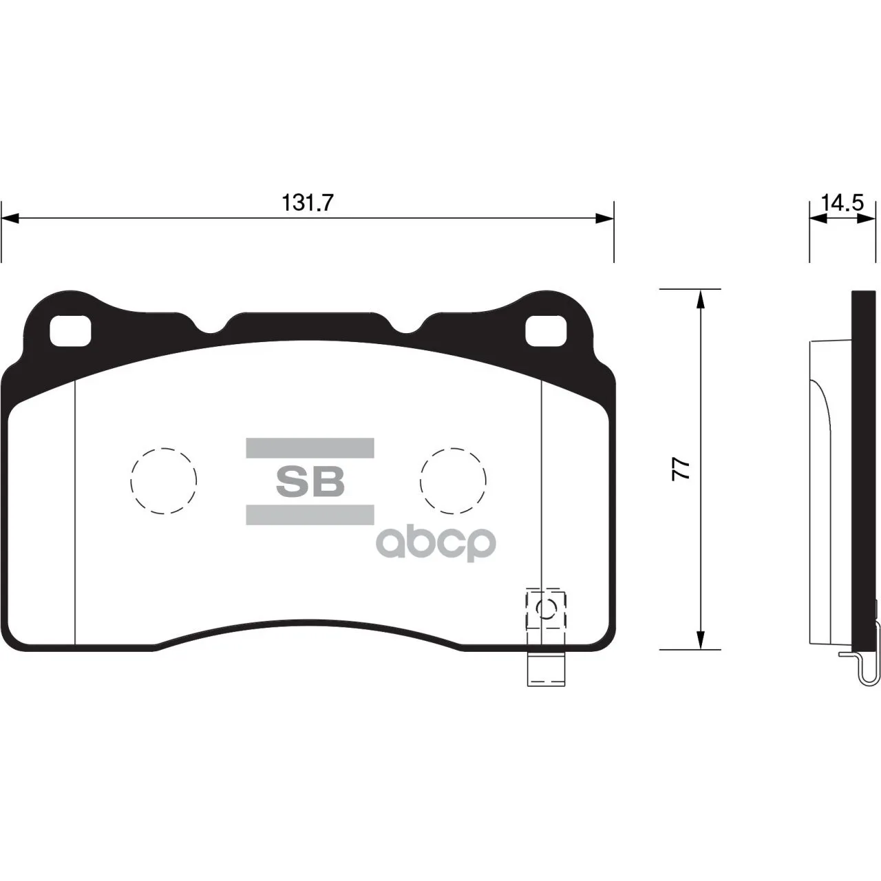 Колодки Тормозные Mitsubishi Lancer Evo/Subaru Impreza/Opel Insignia Передние Sangsin Brake Sp2119 Sangsin brake арт. SP2119