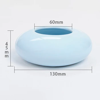 

Ceramic Cat Water Bowl Flat Cat Pet Drinking Bowl Not Getting Wet Anti-splash DC120