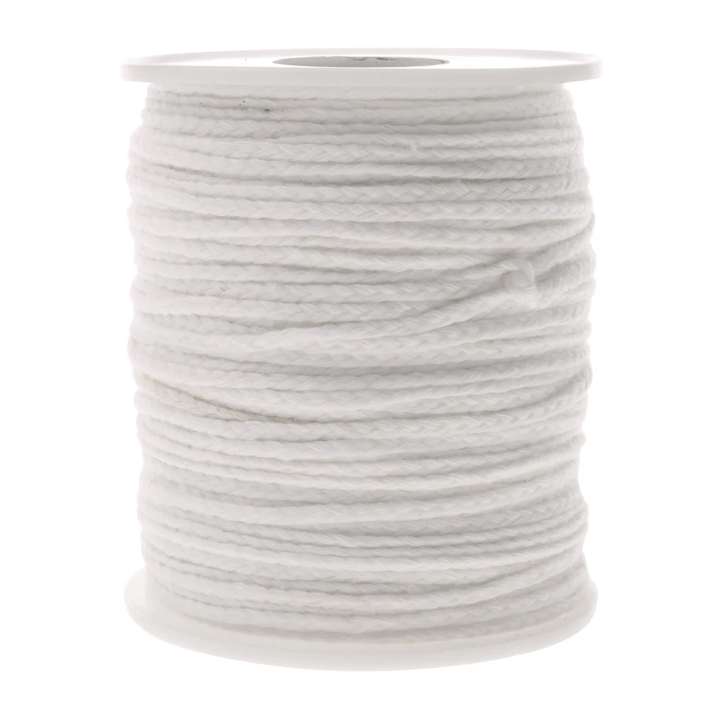 61M Holiday Used Home Used Organic Spool of Cotton Braid Candle Wicks Candle Wick Core White