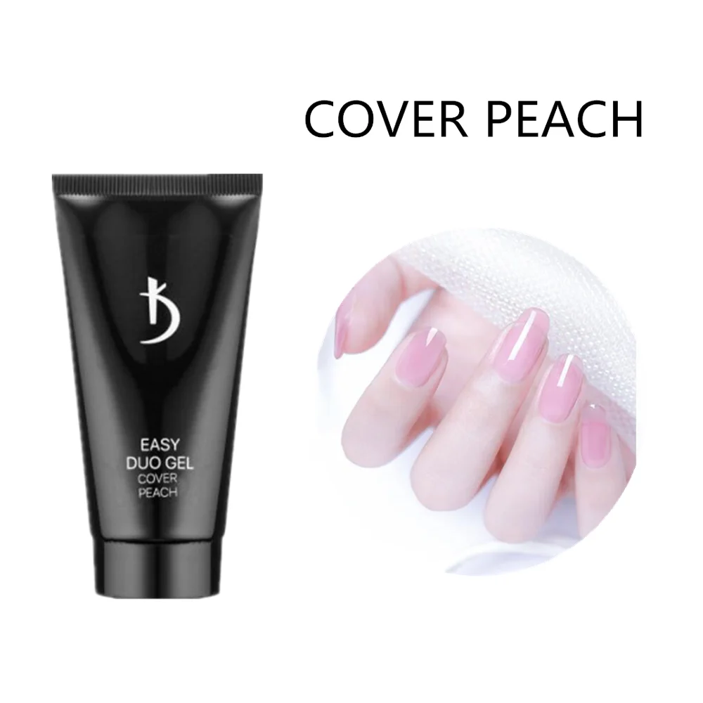 cover peach KODI гель Профессиональный поли гель для ногтей УФ-клей фототерапия клей удлиненный клей поли гель стойкий Для ногтей легкий Дуо гель полигель - Цвет: cover peach