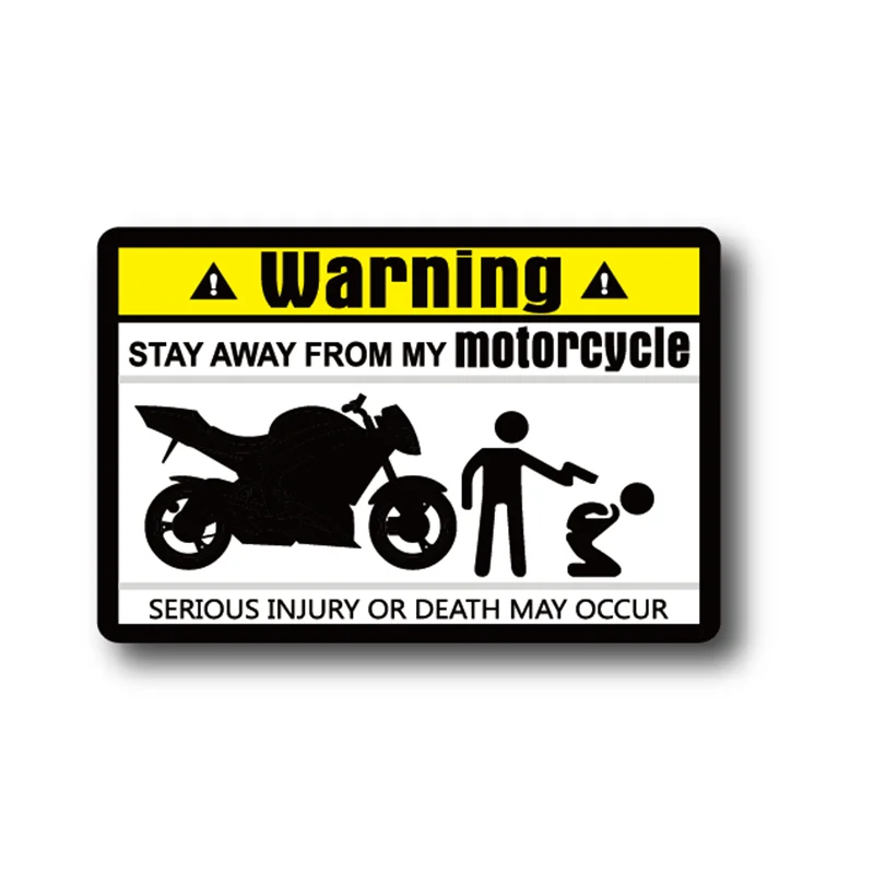 Motorcycle Sticker Dont Touch Motorcycle | Stickers Motorcycle Warnings -  Decal Car - Aliexpress