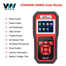 KONNWEI KW850 считыватель кодов OBD2 сканер бесплатное обновление OBD 2 OBD2 автомобильный диагностический инструмент ODB2 автомобильный KONNWEI KW850